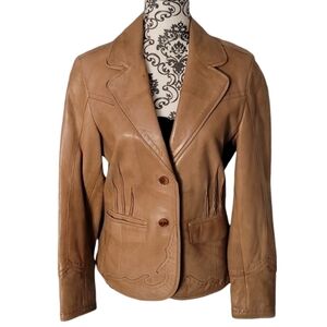 Scully - Vintage Soft Western Tan Leather Jacket